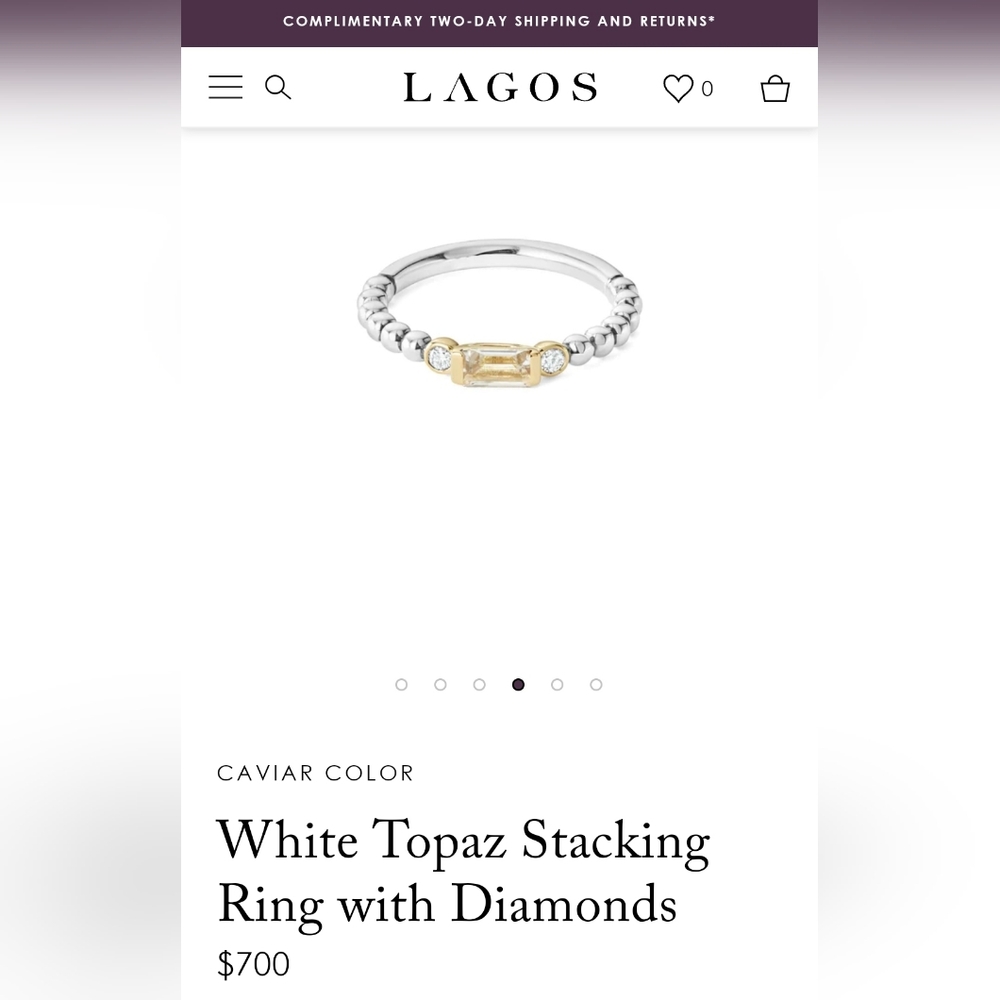 Lagos ring size 6